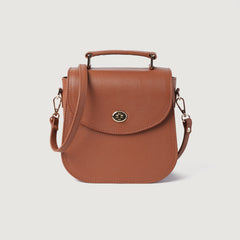 Brown Leather Saddle Bag