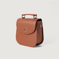Brown Leather Saddle Bag