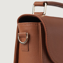 Brown Leather Saddle Bag