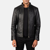Arthur Black Leather Biker Jacket
