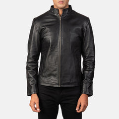Arthur Black Leather Biker Jacket