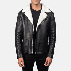 Zaigan Black Leather Jacket