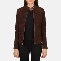 Ripel Mocha Suede women Biker Jacket