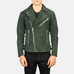 Konis Green suede biker Jacket for men