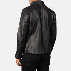 Arthur Black Leather Biker Jacket