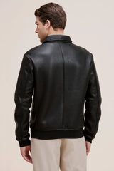 Real Sheepskin biker leather jacket for men