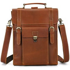 Trailblazer Brown Leather Backpack