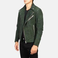 Konis Green suede biker Jacket for men