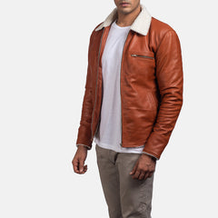 Gopen Tan Shearling Jacket