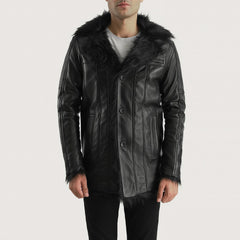 Black Leather Coat