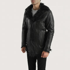Black Leather Coat