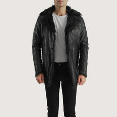 Black Leather Coat