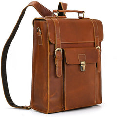 Trailblazer Brown Leather Backpack