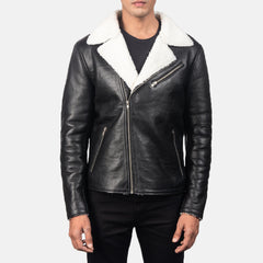 Zaigan Black Leather Jacket