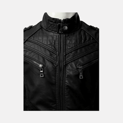 Shawn Genuine Real Leather Biker Jacket Mens