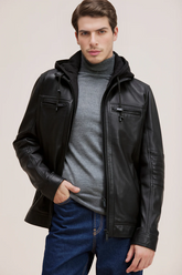 The PrimeFit Urban Biker Leather Jacket for men