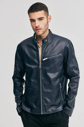 Rohan Biker leather jacket Real sheepskin leather jacket