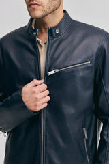 Rohan Biker leather jacket Real sheepskin leather jacket