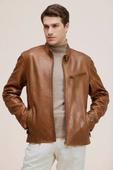 Chris sheepskin leather jacket