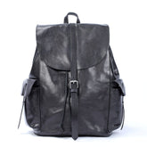 Black Leather Backpack