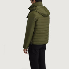 Marshal Green Hooded Puffer Jacket