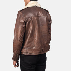Rikon Mocha Suede Biker Jacket for men-Biker Jacket