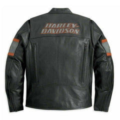 Harley Davidson Triple Vent System Screaming Eagle Cowhide Motorcycle Jacket for Men - MNCLeather
