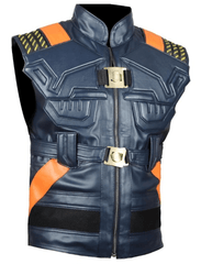 Black Panther Avengers Michael B. Jordan Halloween Cosplay Leather Vest - MNCLeather