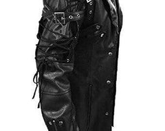 Goth Matrix Halloween Cosplay Trench Coat in Black Faux Leather - MNCLeather