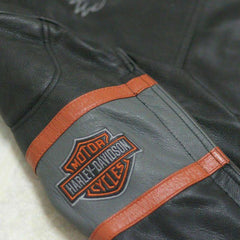 Harley Davidson Triple Vent System Screaming Eagle Cowhide Motorcycle Jacket for Men - MNCLeather