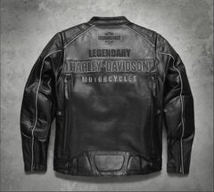 harley davidson motorcycle cowhide votary leather jacket for men