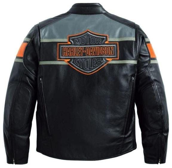 harley davidson screaming eagle cowhide leather jacket for men