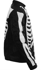 Halloween Special Exlusively Desgined White Bones Skeleton Leather Jacket for Men. - MNCLeather