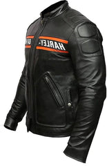 Famous Wrestler Goldberg WWE Harley Davidson Black Leather Jacket for Men - MNCLeather