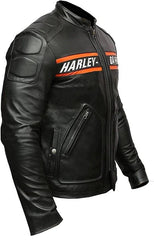 wwe goldberg harley davidson black leather jacket for men