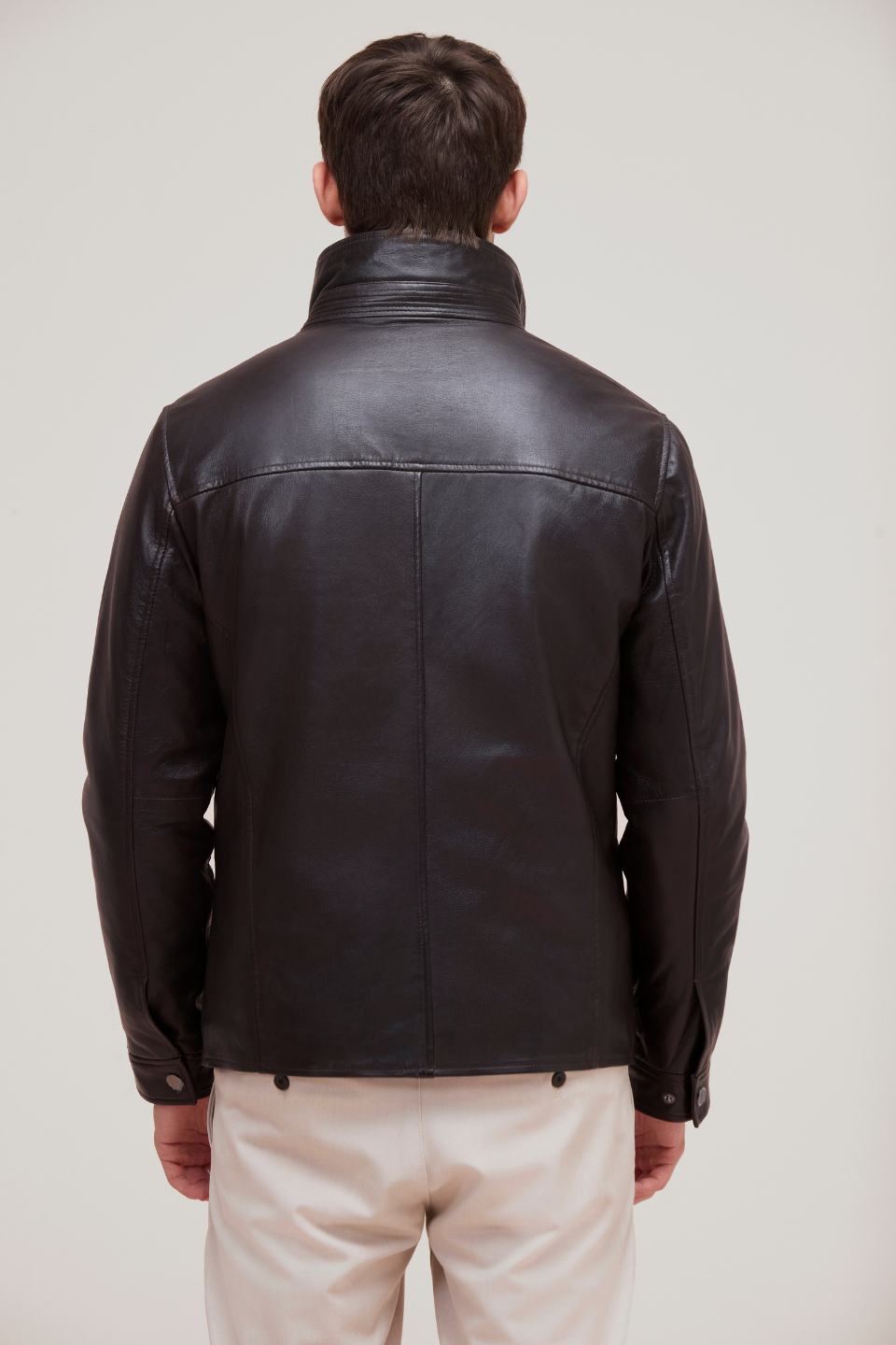 Genuine lamb leather jacket for men