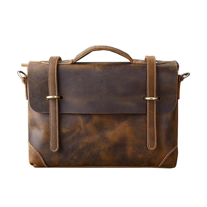 Premium Apex Brown Leather Bag