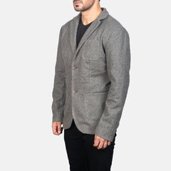 Borges Grey Wool Blazer for men Coat