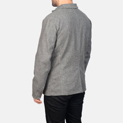 Borges Grey Wool Blazer for men Coat