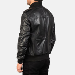 Jack Black real sheepskin  Leather Bomber Jacket