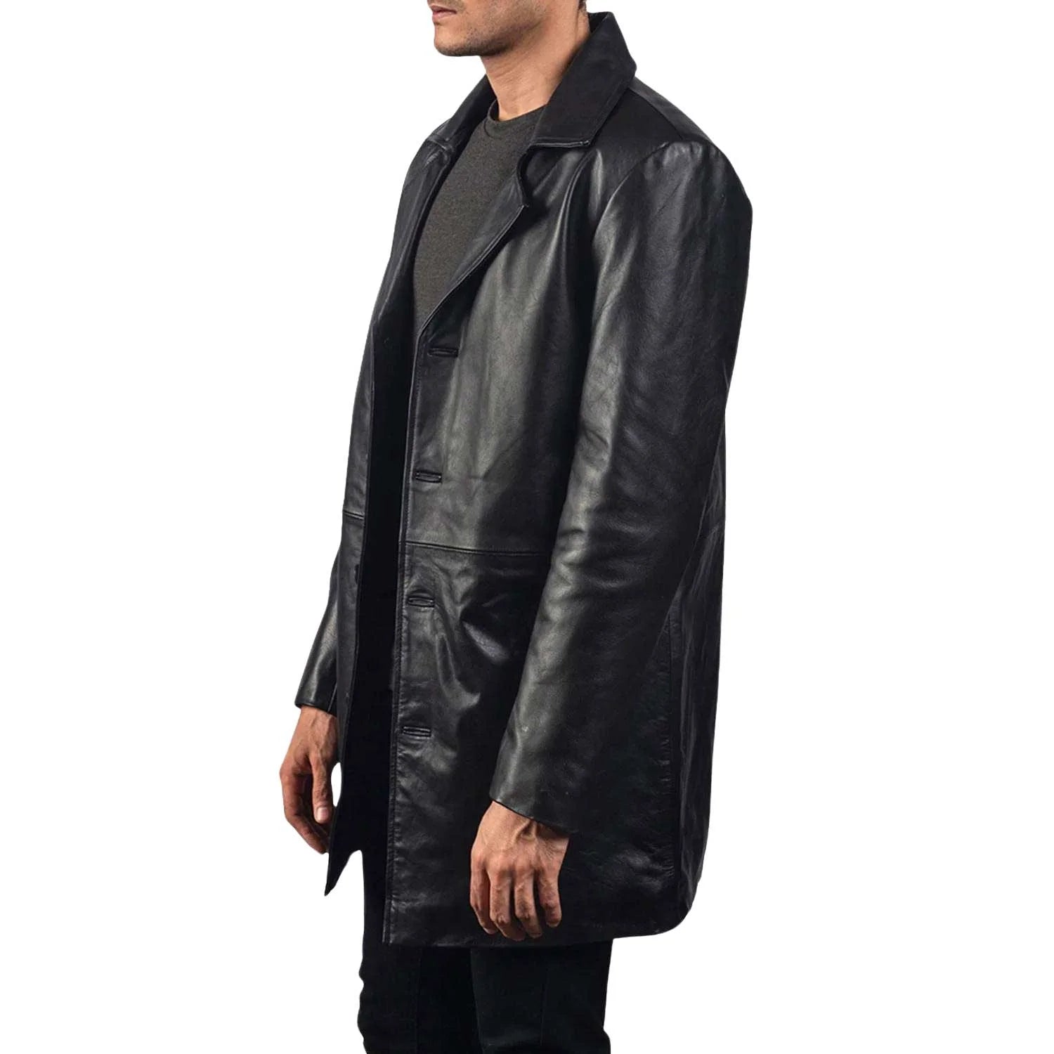 Black Long Coat for Men