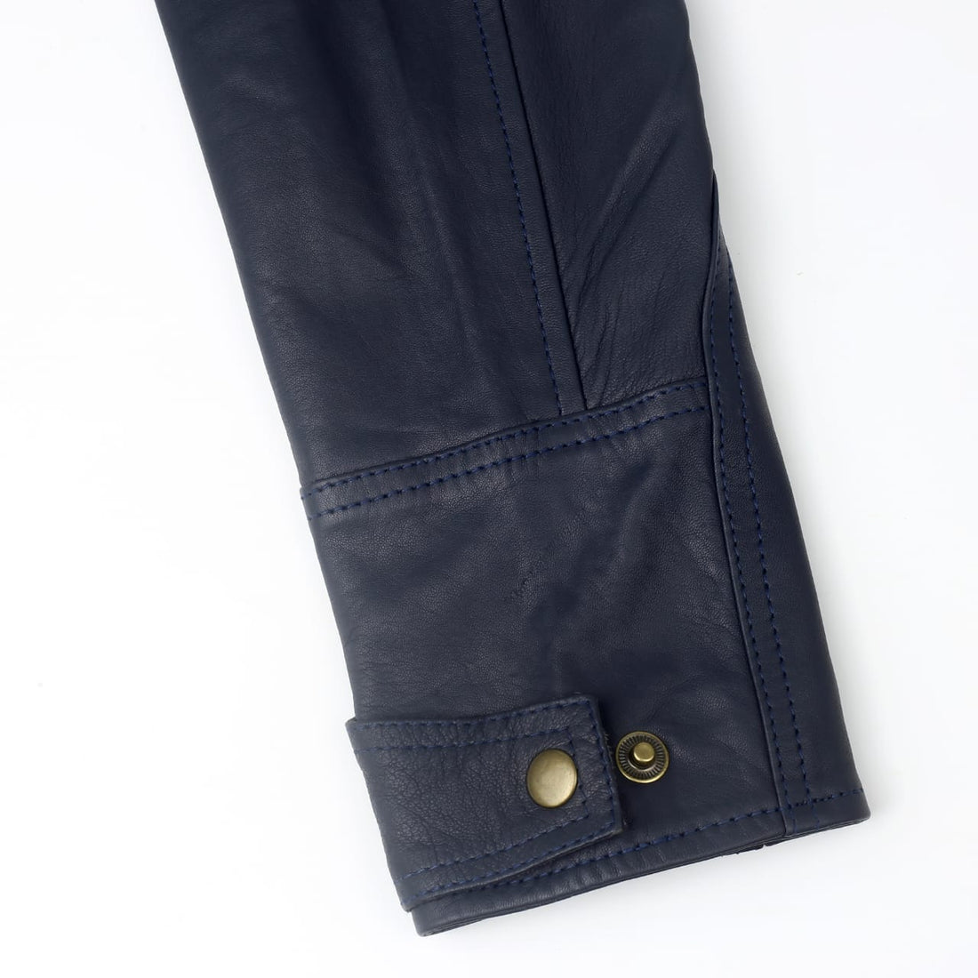 Men’s Blue Leather Jacket – Classic and Timeless.