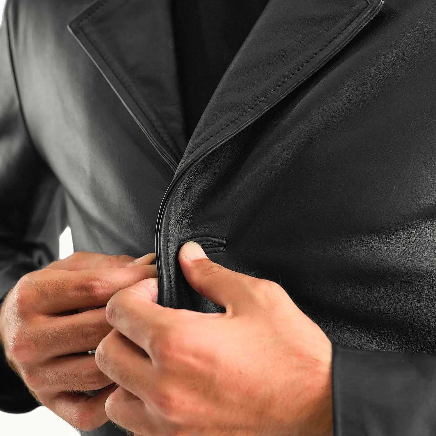 Black Long Coat for Men