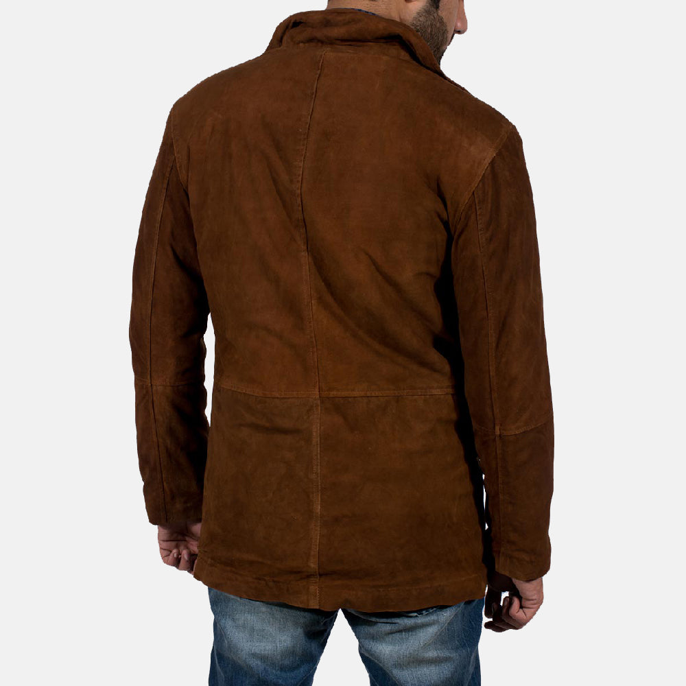Mens Brown Suede Jacket