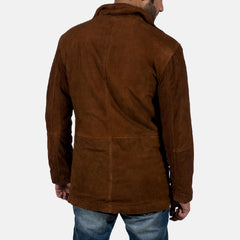 Mens Brown Suede Jacket