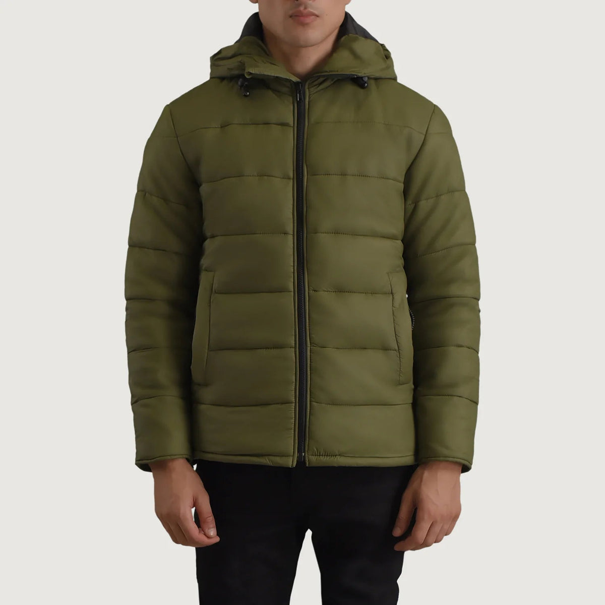 Eric Green Hooded Puffer Jacket