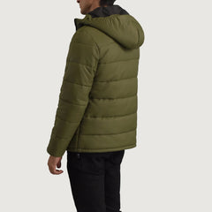 Eric Green Hooded Puffer Jacket