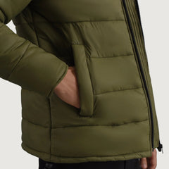 Eric Green Hooded Puffer Jacket