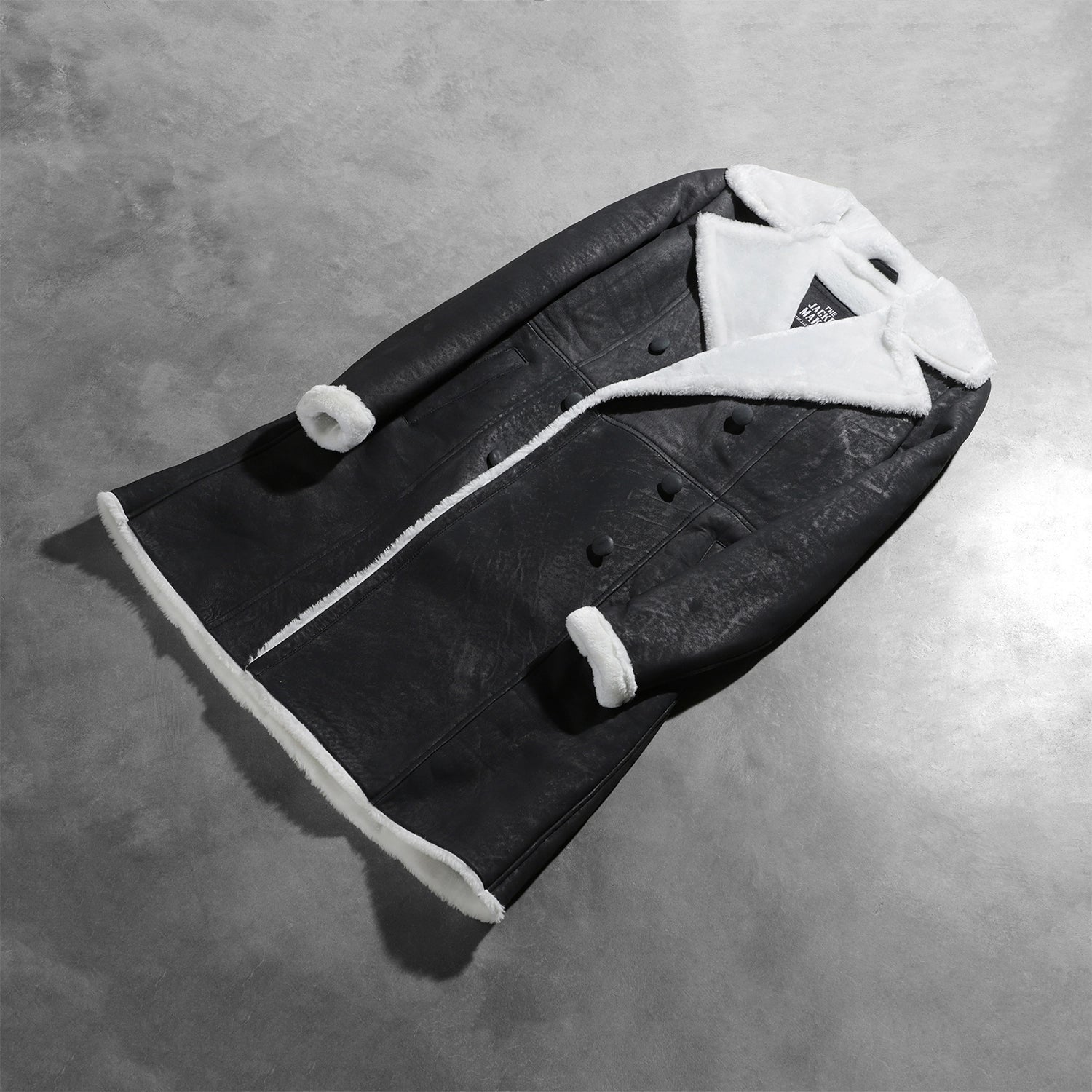 Women Black  Shearling Coat – A stylish blend of luxury, warmth, and timeless design.