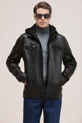 The PrimeFit Urban Biker Leather Jacket for men